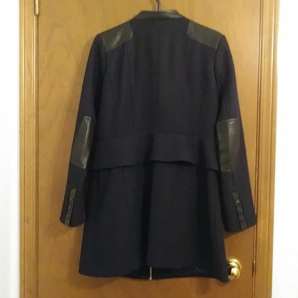 GUESS Tweed Riding Jacket (Navy&black) - Picture 5 of 11